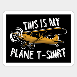 This is my plane tshirt Magnet